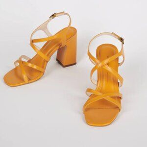 Intentionally Blank Naples Heel Mandarin Sz 37/7 NIB